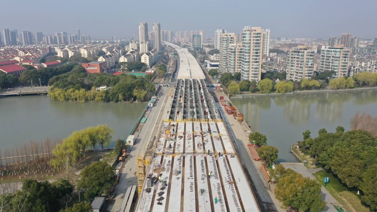 今年9月底通车嘉兴市区中环北路高架最新消息来了将现桥上桥